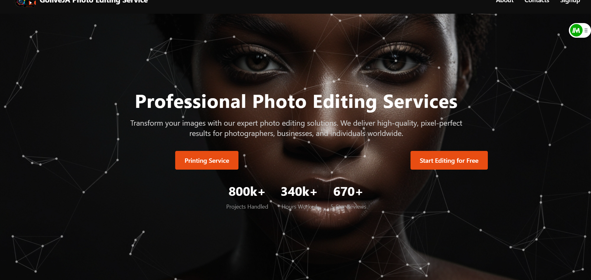 Professional portfolio website